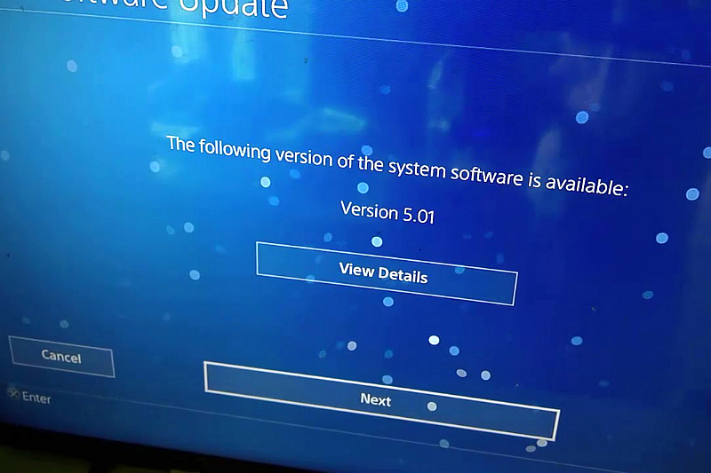 Версия системы на PS4