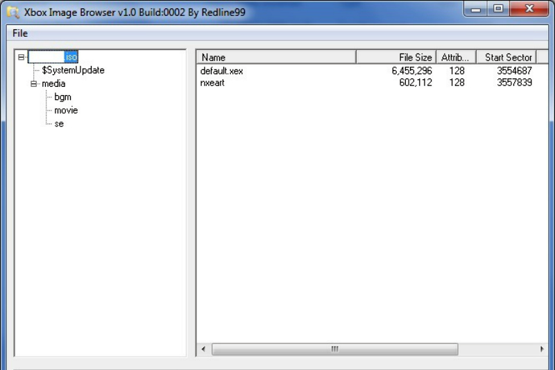 Программа Xbox Image Browser