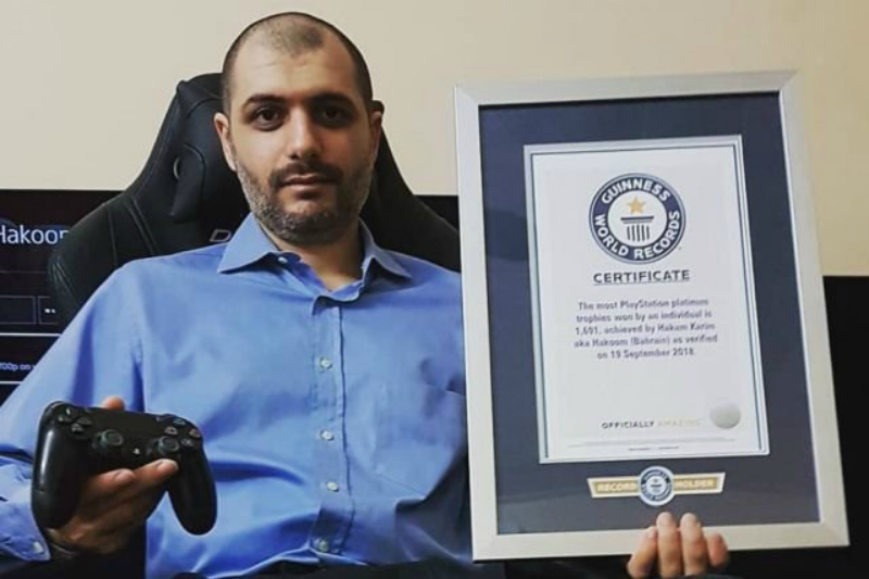 Фото счастливого обладателя сертификата Книги рекордов Гиннеса